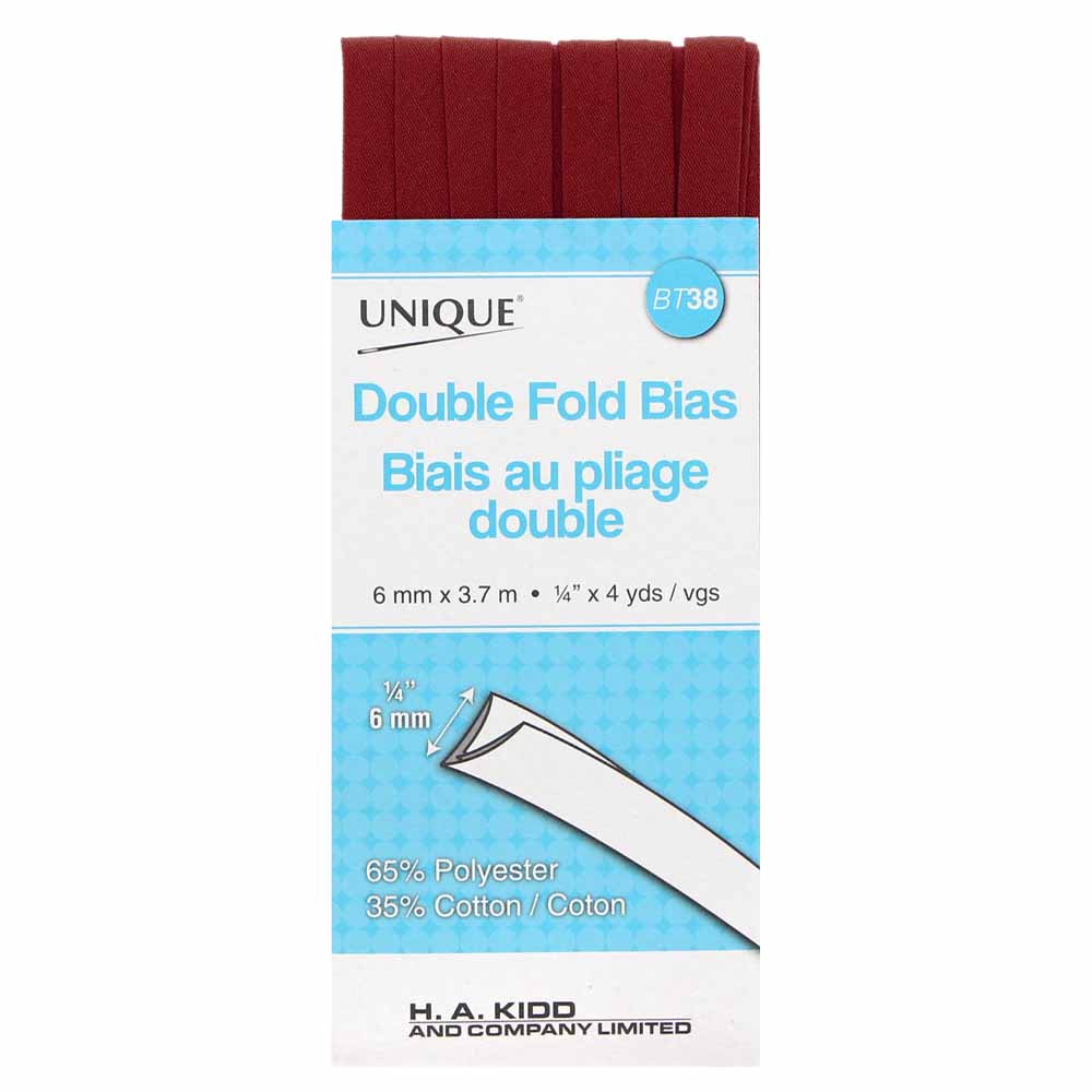 Unique Double Fold Bias Tape Brick - 6mm (¼”) x 3.7m (4 yards)-Notion-Spool of Thread