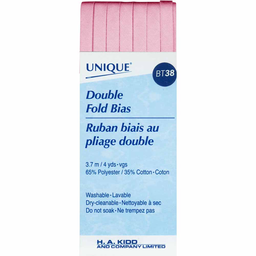 Unique Double Fold Bias Tape Petal Pink - 6mm (¼”) x 3.7m (4 yards)-Notion-Spool of Thread