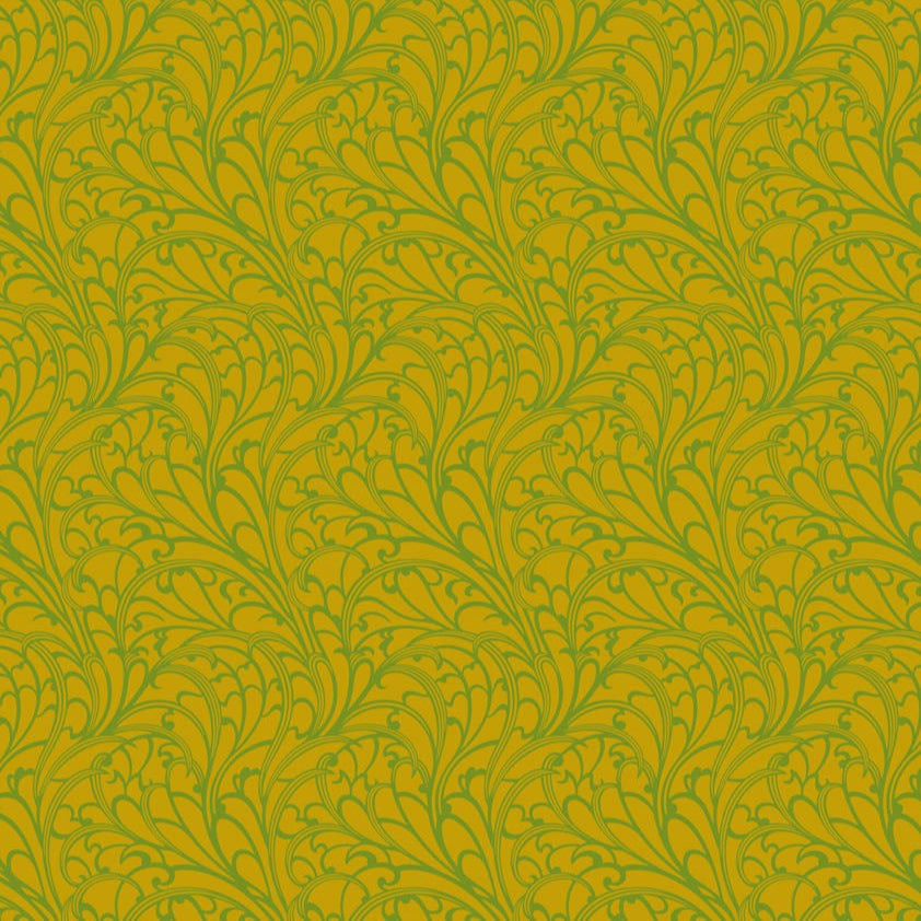 Wild Abandon Passing Fancy Olive ½ yd-Fabric-Spool of Thread