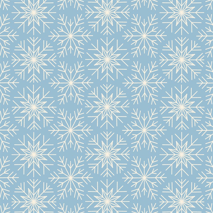 Winterglow Snowflakes Celestial ½ yd-Fabric-Spool of Thread
