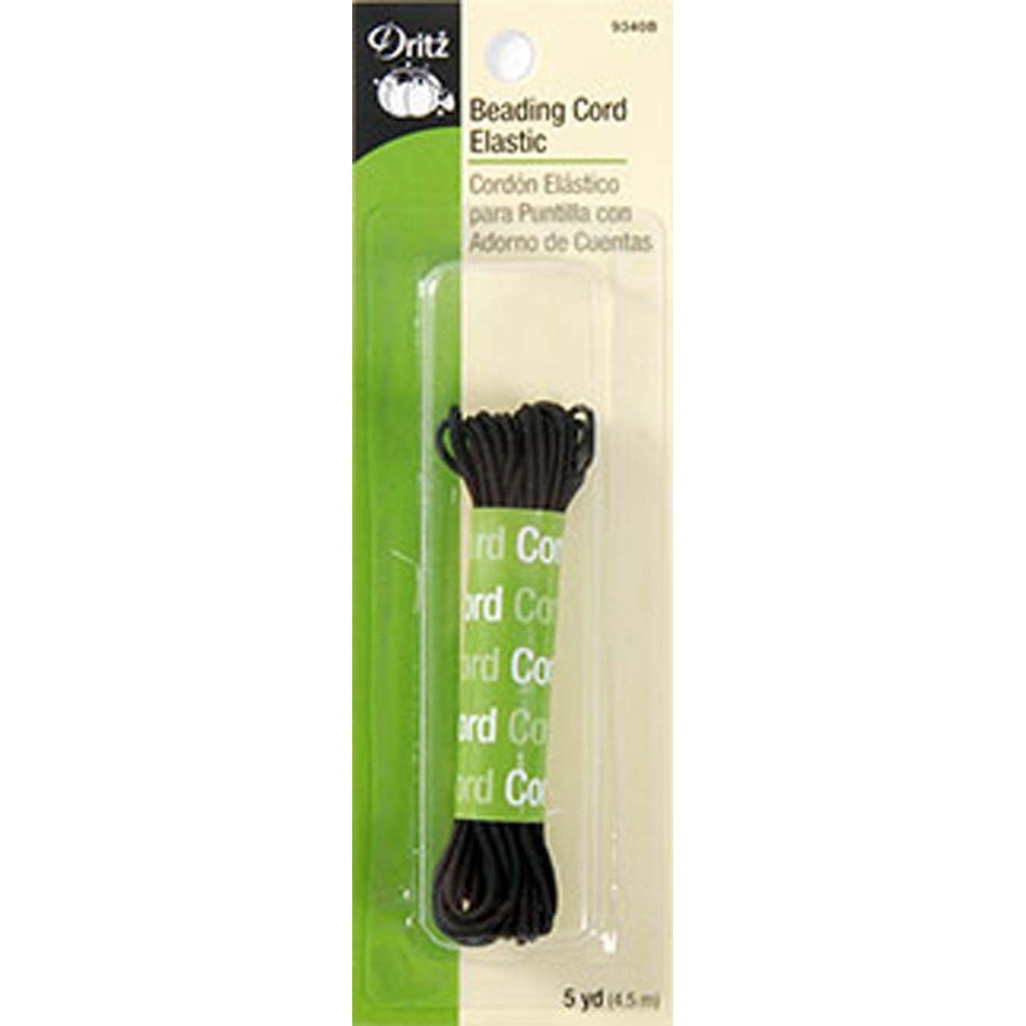 Black Beading Cord Elastic-Notion-Spool of Thread