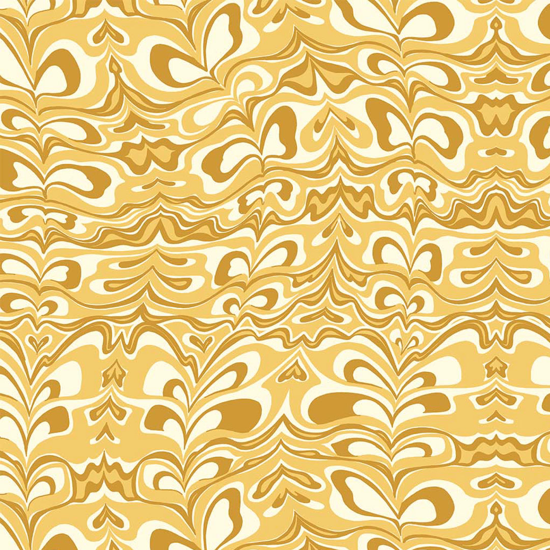 Dreamscape Marbleous Yellow ½ yd-Fabric-Spool of Thread
