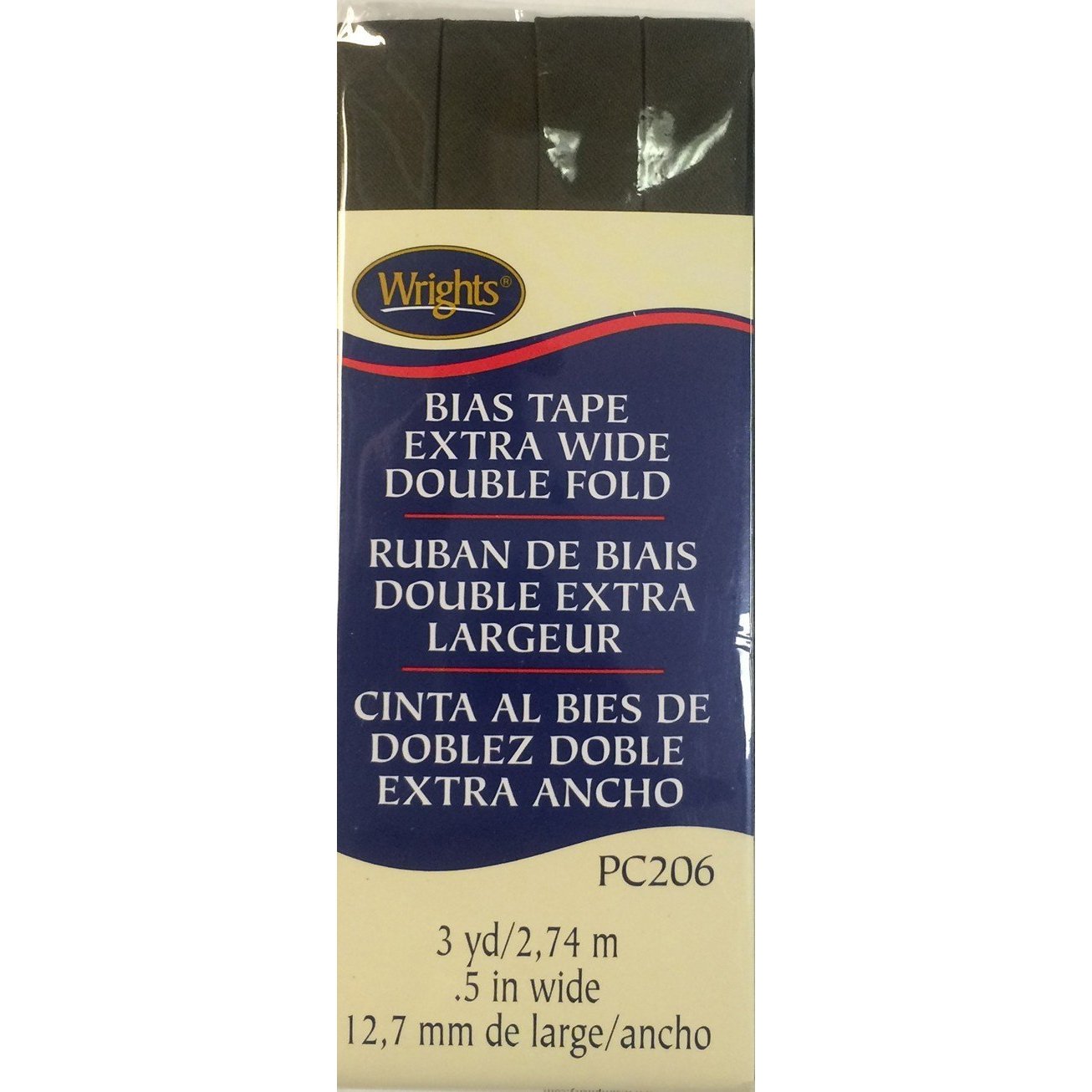 Extra Wide Bias Tape 1/2-inch Olive-Notion-Spool of Thread