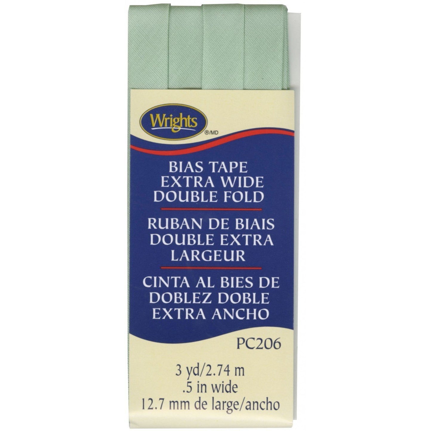 Extra Wide Bias Tape 1/2-inch Sea Foam