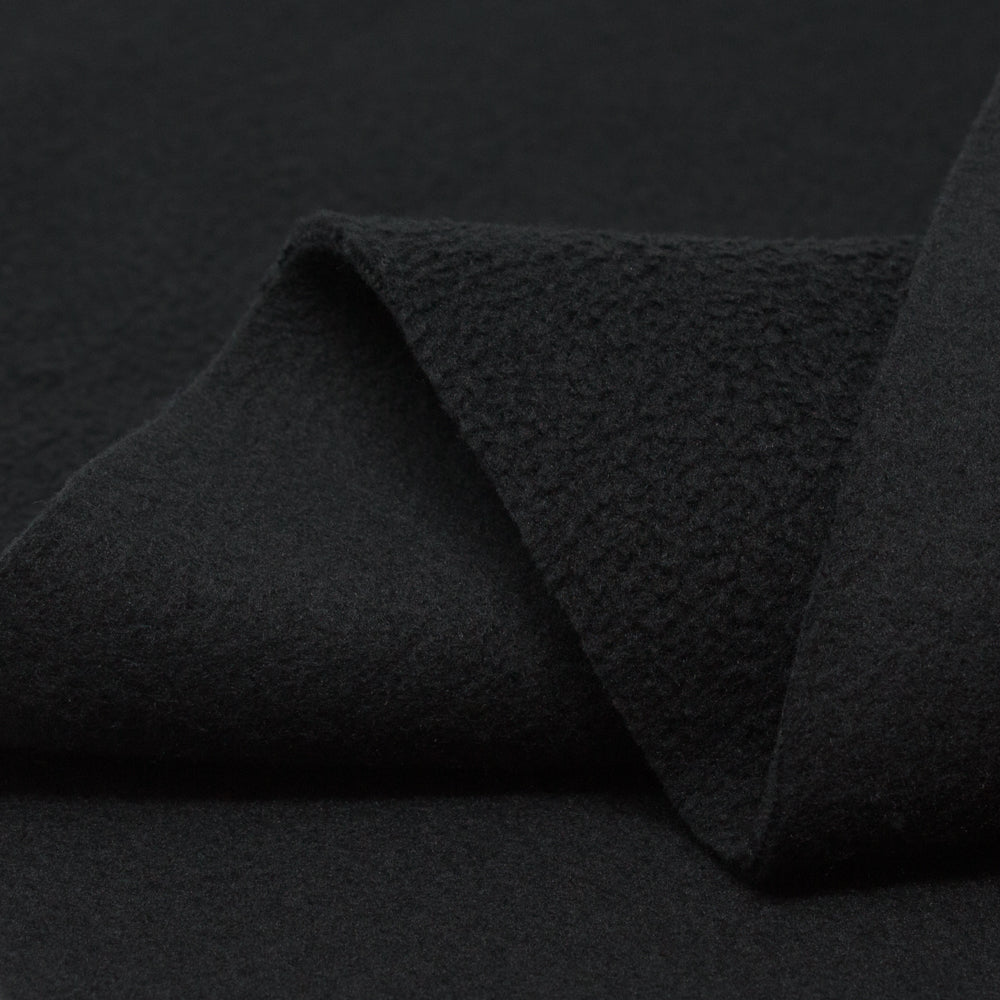Harbour Fleece Cormorant Black ½ yd