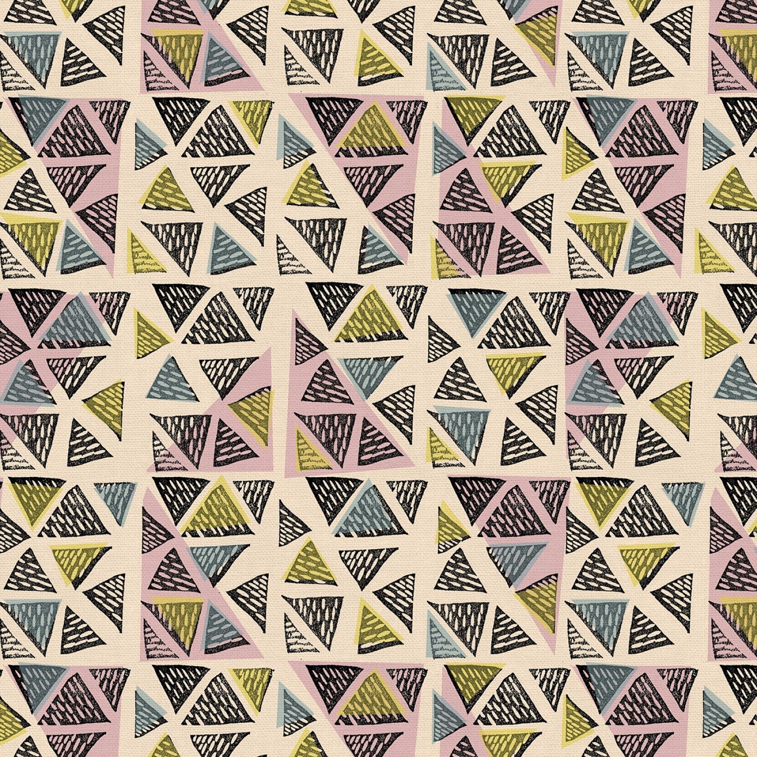 New Abstracts Triangle Stamp ½ yd-Fabric-Spool of Thread