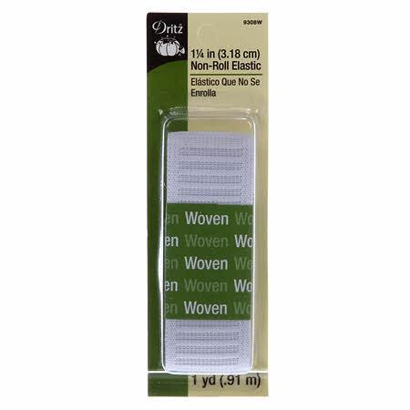 Non-Roll Elastic 1 1/4-inch White-Notion-Spool of Thread