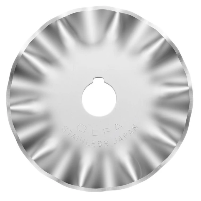 Olfa 45mm Wave Blade For Ergonomic Rotary Cutter 1 Pack