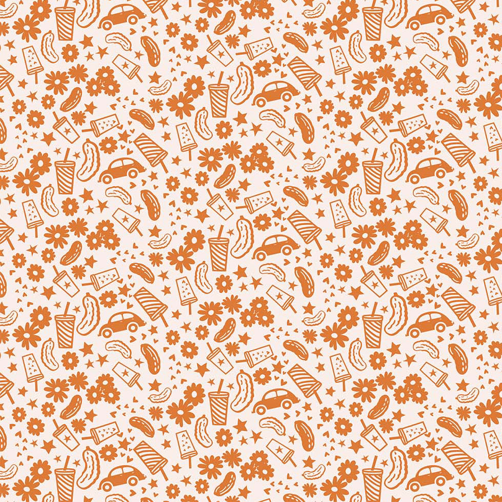 Pickle Juice Tossed Juice Cream ½ yd-Fabric-Spool of Thread