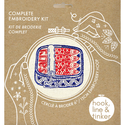 Sardines Complete Embroidery Kit-Notion-Spool of Thread