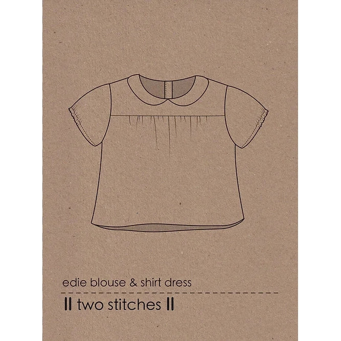 Two Stitches Edie Blouse and Shirtdress Paper Pattern-Pattern-Spool of Thread