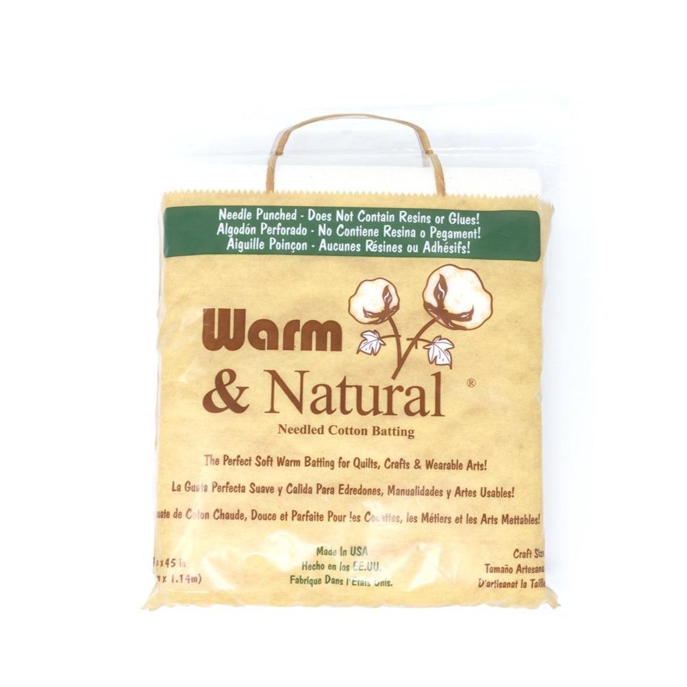 Warm & Natural Cotton Batting Craft Size