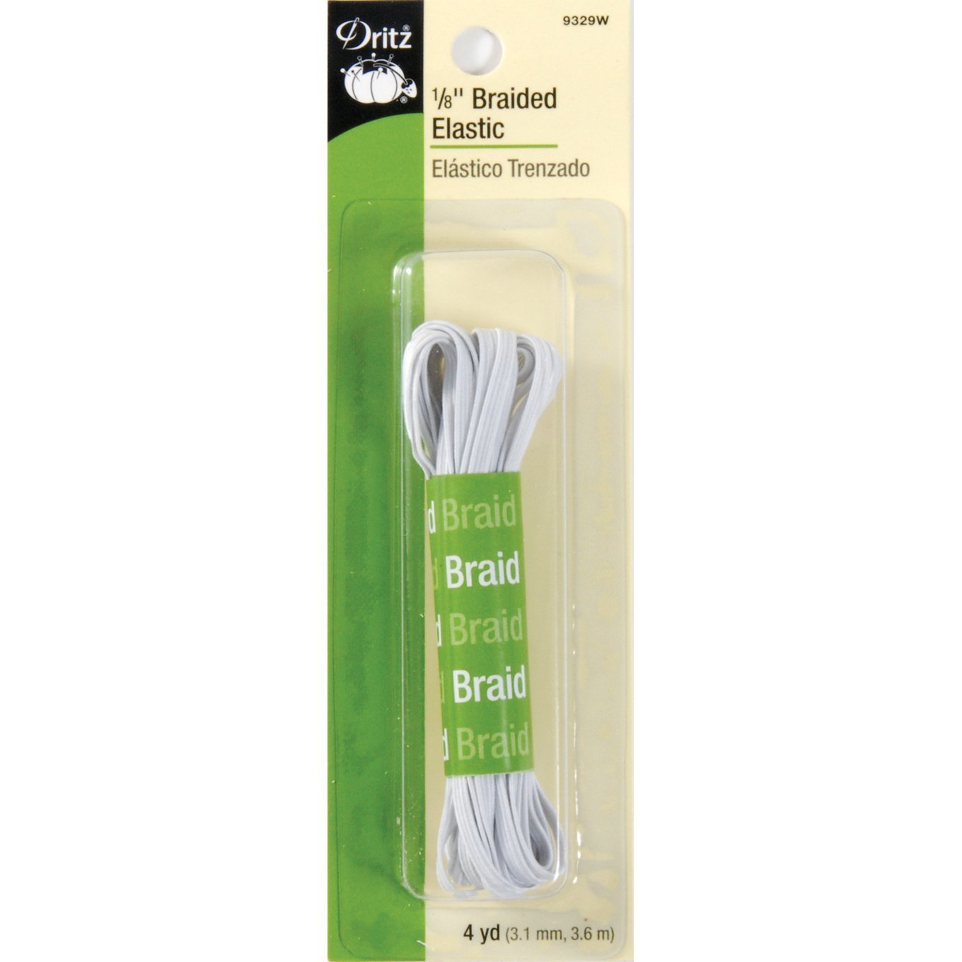 Braided Elastic 1/8-inch-Notion-Spool of Thread