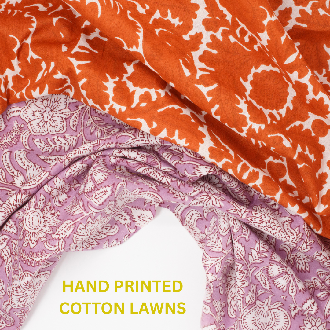 Late Summer Hues in Printed Cotton Lawns