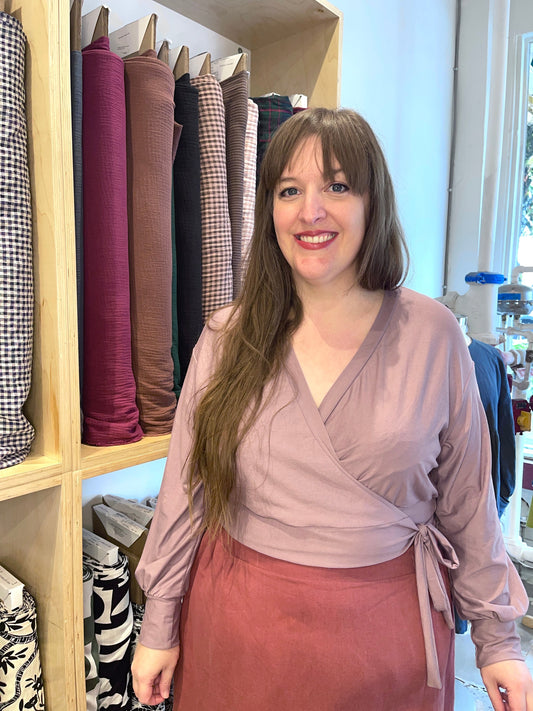 Lili's New, Adorable Knit Wrap Top