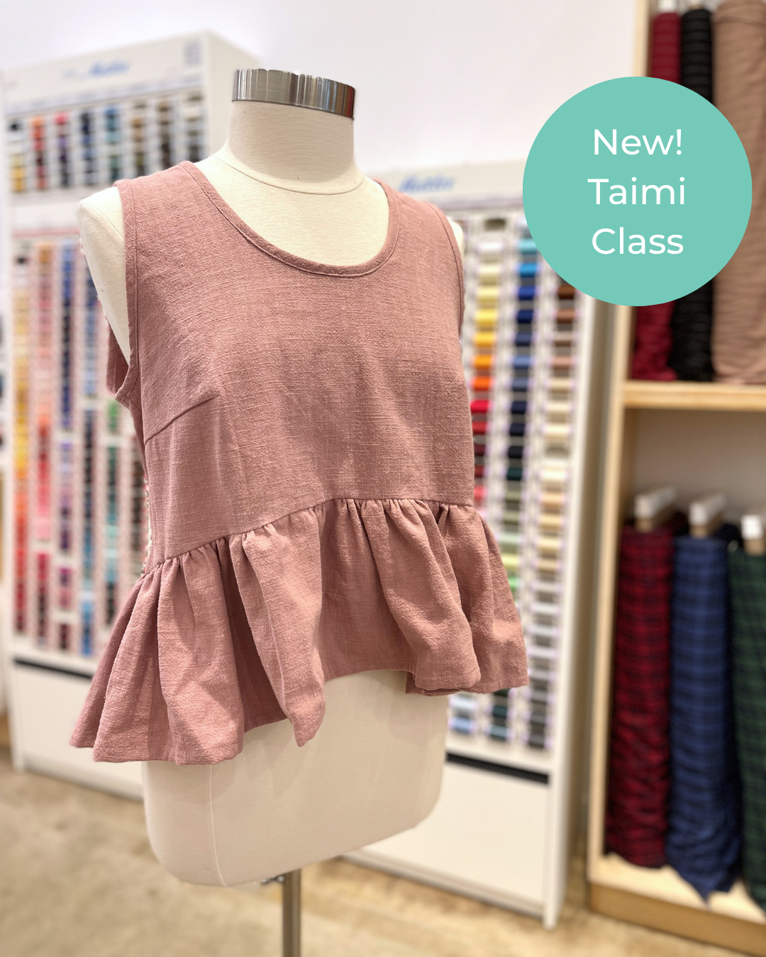 Cute Class Sewing with the Taimi Top