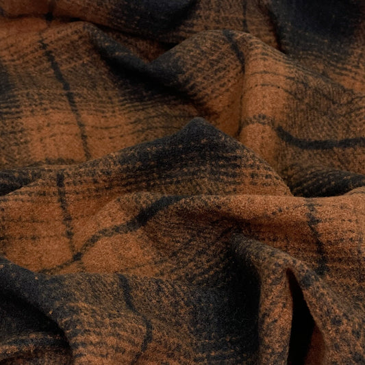 Robson Recycled Polyester Brushed Knit Coating Fall Leaves ½ yd