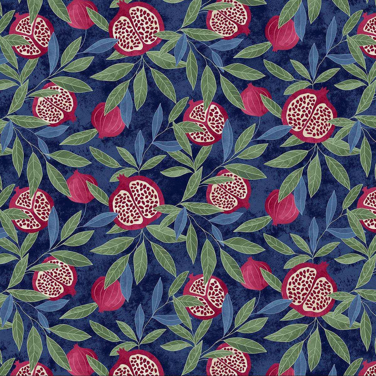 Pomegranate Navy ½ yd