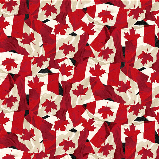 Canadian Classics Waving Flag ½ yd