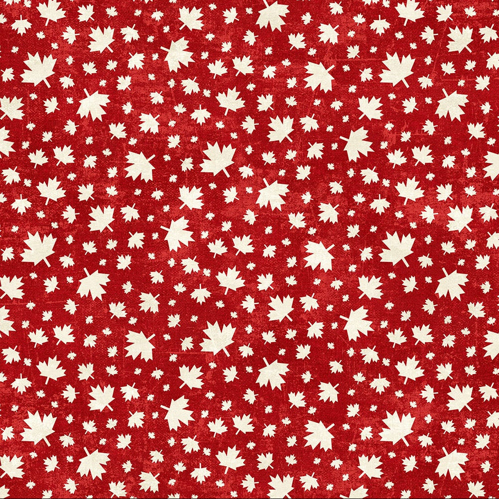 Canadian Classics Leaf Red ½ yd