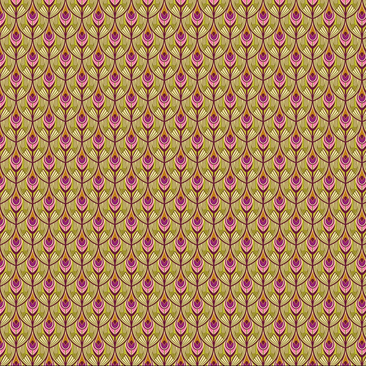 Wild Abandon Olive ½ yd