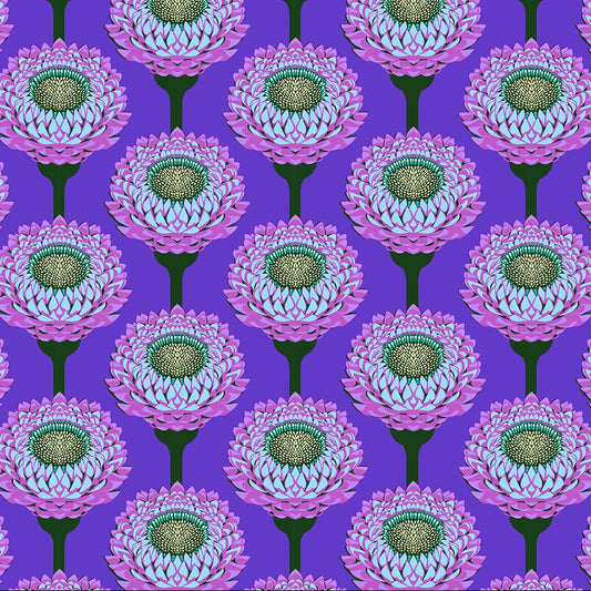 Iconic Starflower Periwinkle ½ yd