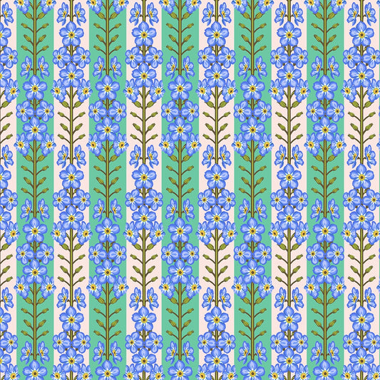 Iconic Forgetmenot Fresh ½ yd