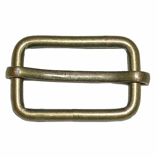 Adjustable Slide Buckles, 1" 25mm, Antique Brass-Notion-Spool of Thread