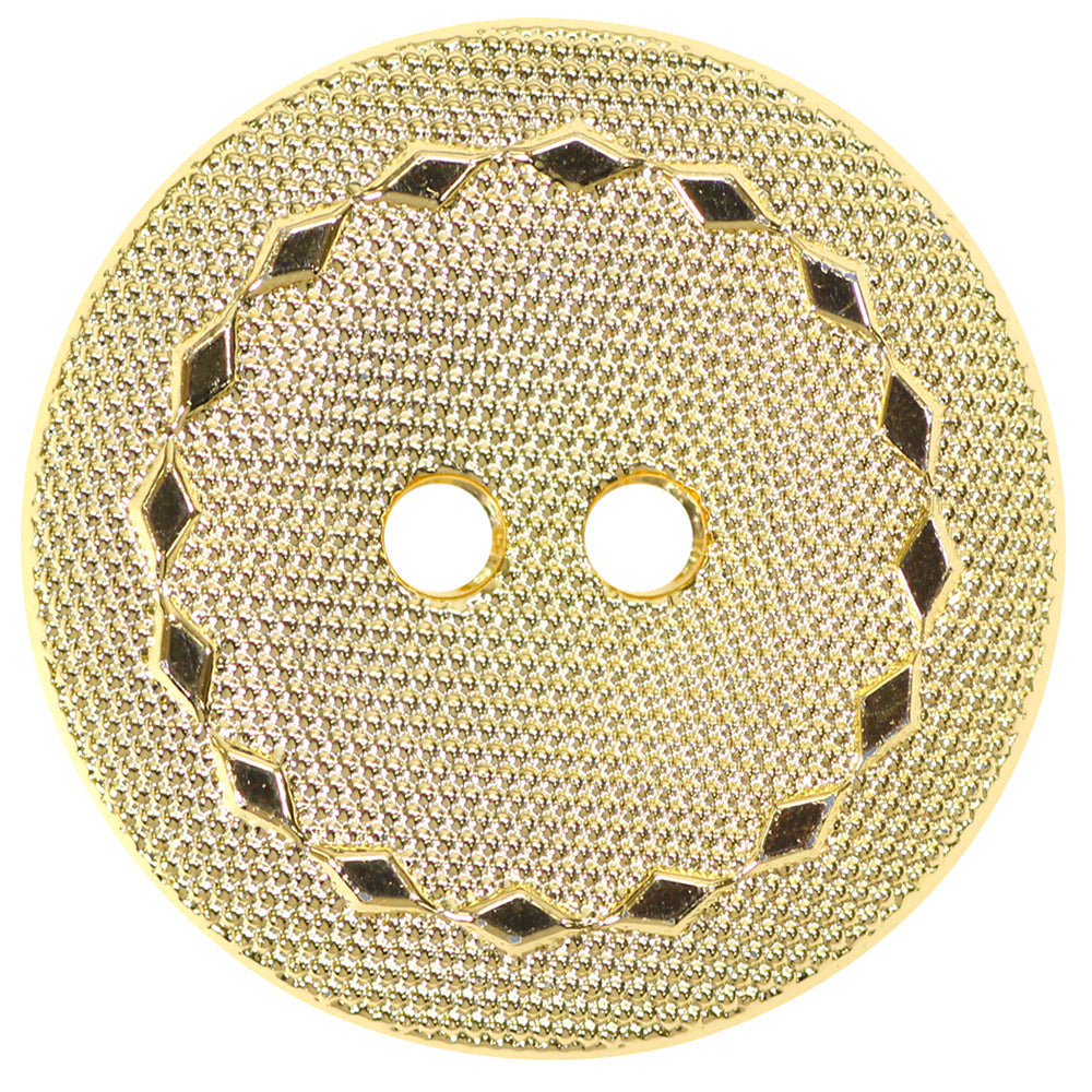 Admiring Button - 15mm (⅝″), 2 Hole, Gold - 2 count-Notion-Spool of Thread