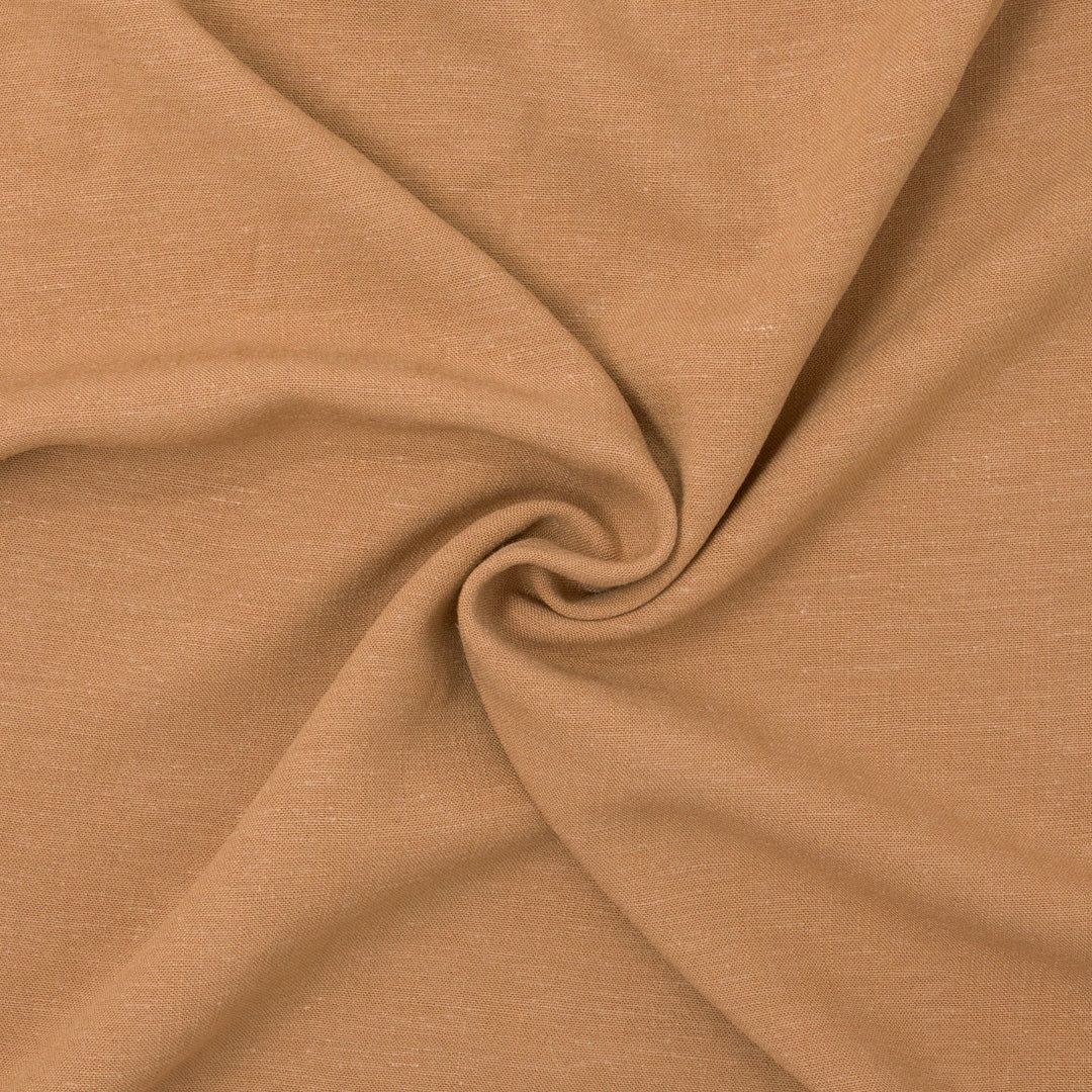 Alanis Rayon Linen Slub Caramel ½ yd-Fabric-Spool of Thread