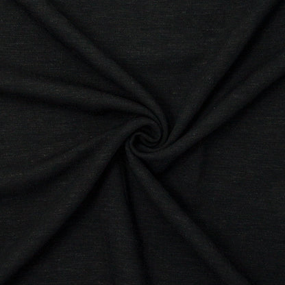 Alanis Rayon Linen Slub Coal Black ½ yd-Fabric-Spool of Thread