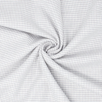 Alder Linen Cotton Houndstooth Sterling Grey ½ yd-Fabric-Spool of Thread