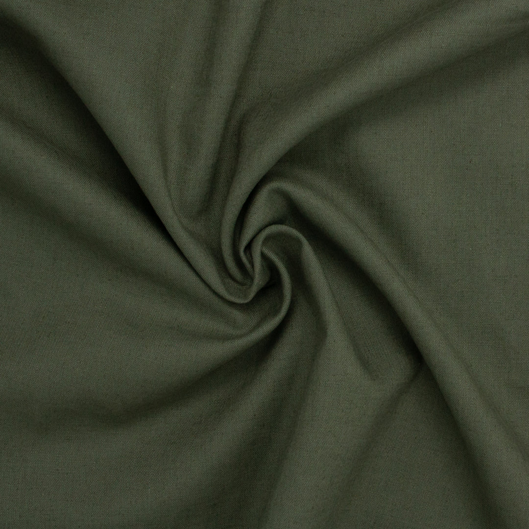 Arbutus Washed Linen Cotton Bay Leaf ½ yd