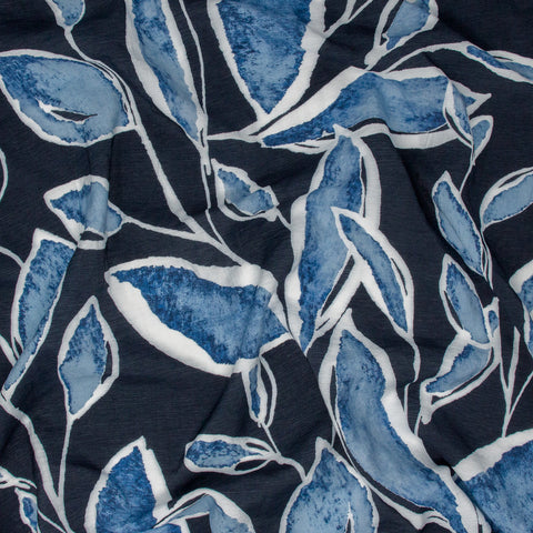 Asher Rayon Nylon Tropical Watercolour Midnight Blue ½ yd-Fabric-Spool of Thread