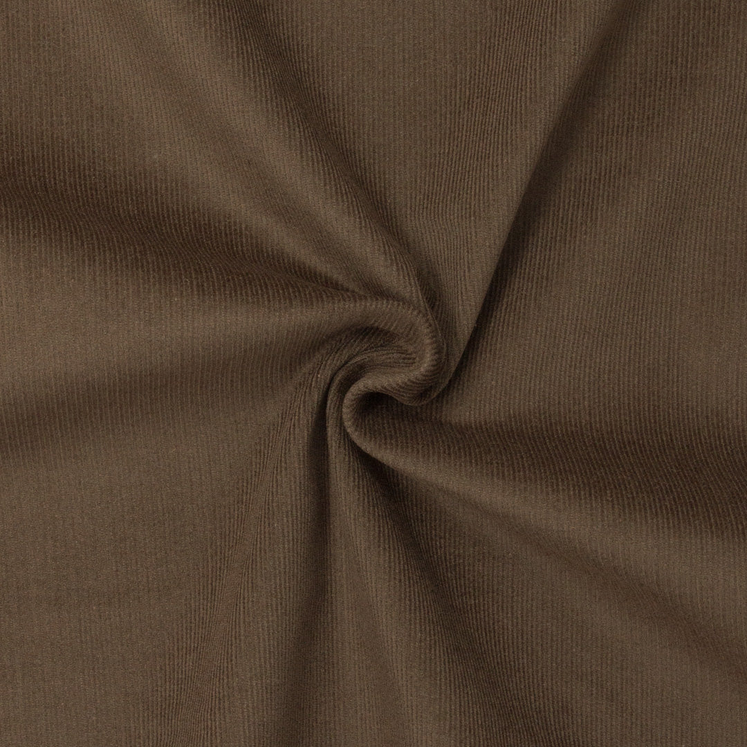 Aspen 21W Cotton Stretch Corduroy Cotton Chocolate ½ yd-Fabric-Spool of Thread