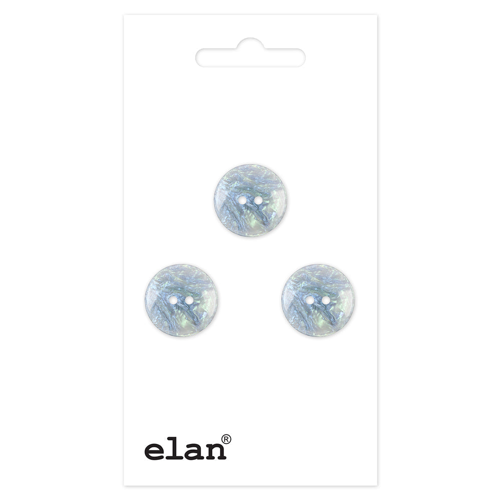 Attractive Button - 15mm (⅝″), 2 Hole, Pearl Blue - 3 count-Notion-Spool of Thread