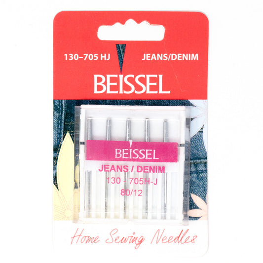 Beissel Jeans Denim Sewing Machine 5 Needle Pack, 80/12-Notion-Spool of Thread