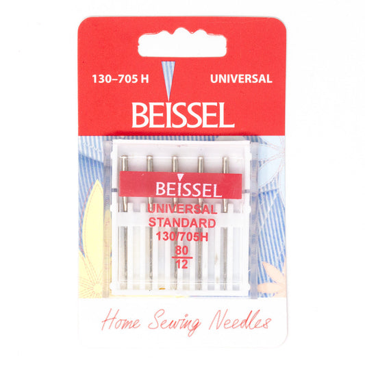 Beissel Universal Sewing Machine 5 Needle Pack, 80/12-Notion-Spool of Thread