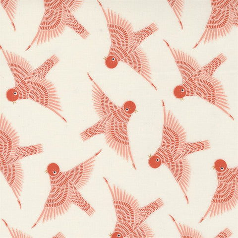 Birdsong Birds In Flight Cardinal ½ yd-Fabric-Spool of Thread
