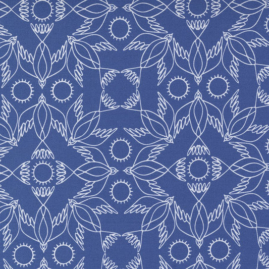 Birdsong Kaleidoscope Bird Bluebird ½ yd-Fabric-Spool of Thread