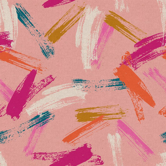 Birthday Cotton Linen Canvas Cotton Candy ½ yd-Fabric-Spool of Thread