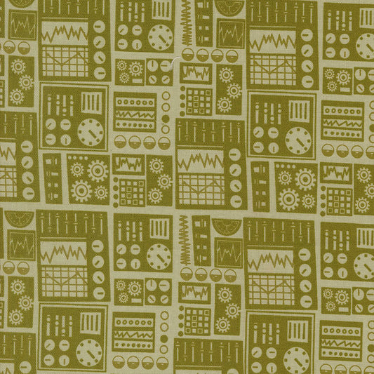 Blast Off Earth ½ yd-Fabric-Spool of Thread