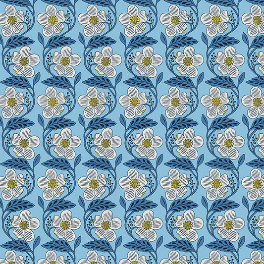 Blooming Colour Flower Sky ½ yd-Fabric-Spool of Thread