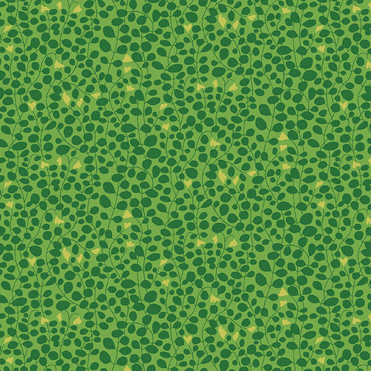 Blooming Colour Green ½ yd-Fabric-Spool of Thread