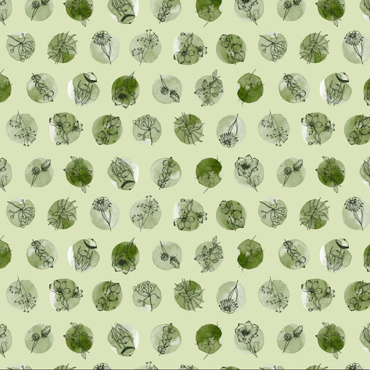Blooming Memories Dots Green ½ yd-Fabric-Spool of Thread