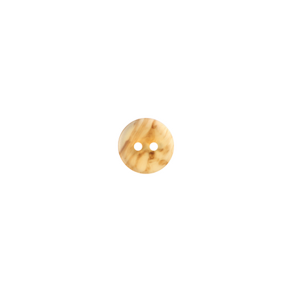 Bold Button - 9mm (⅜″), 2 Hole, Tan - 6 count