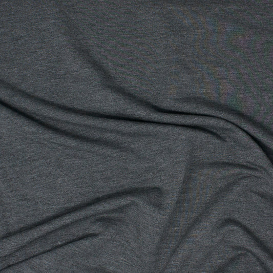 Bowen Bamboo Cotton French Terry Heathered Storm Cloud ½ yd-Fabric-Spool of Thread