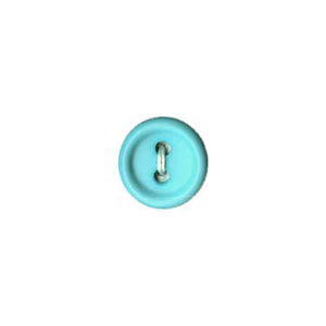 Brilliant Button - 13mm (½"), 2 Hole, Aqua Lake - 4 count-Notion-Spool of Thread