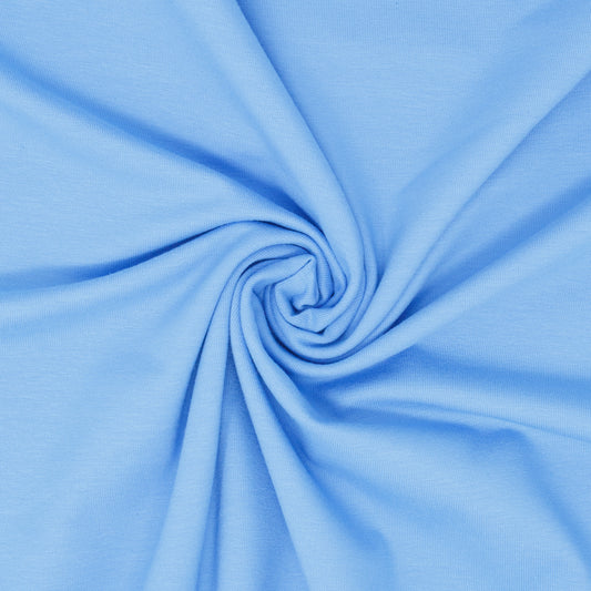 Capra Cotton Jersey Knit Baby Blue ½ yd-Fabric-Spool of Thread