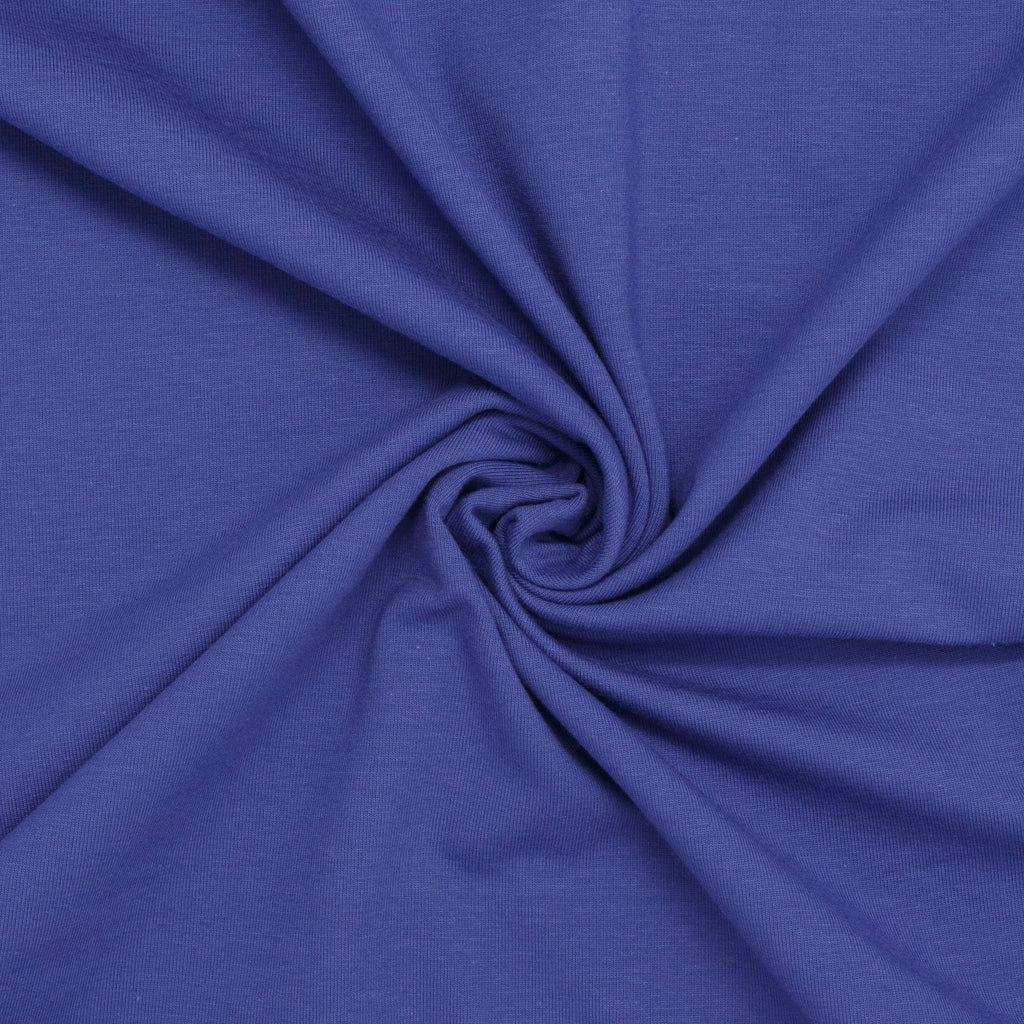 REMNANT Capra Cotton Jersey Knit Deep Cornflower - 0.5 yards-Fabric-Spool of Thread